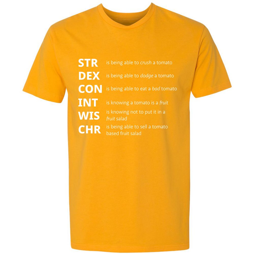 Tomato Stats – RPG Meme Edition - Gold - 12