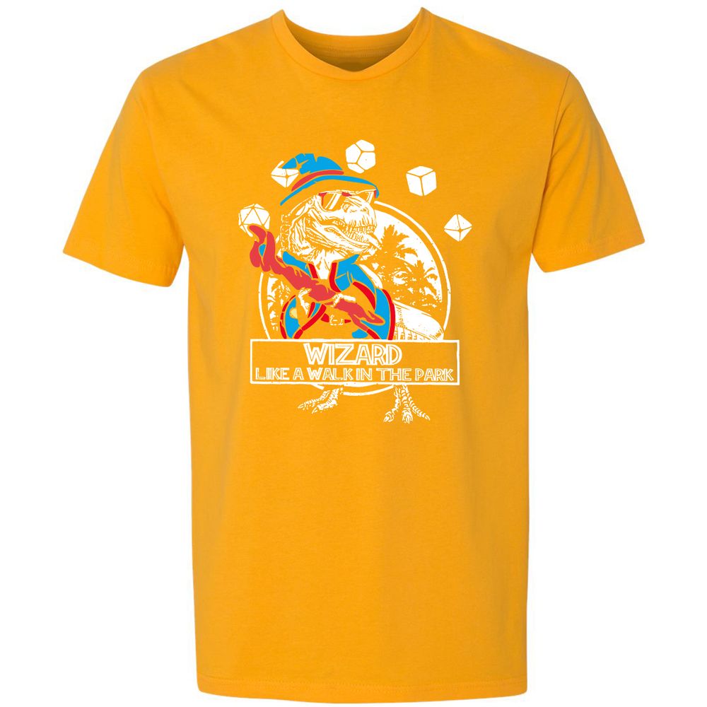 Wizard Like The Walk In The Park Premium Unisex T-Shirt - Gold - 12