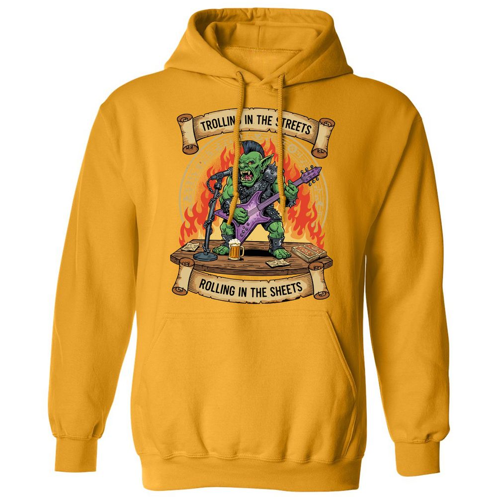Trolling in the Streets Classic Unisex Hoodie - Gold - 12
