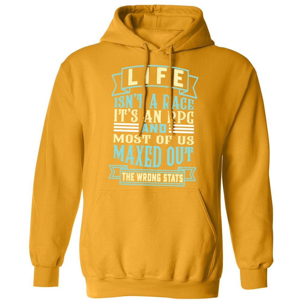 Life Is A RPG Classic Unisex Hoodie - Gold - 12
