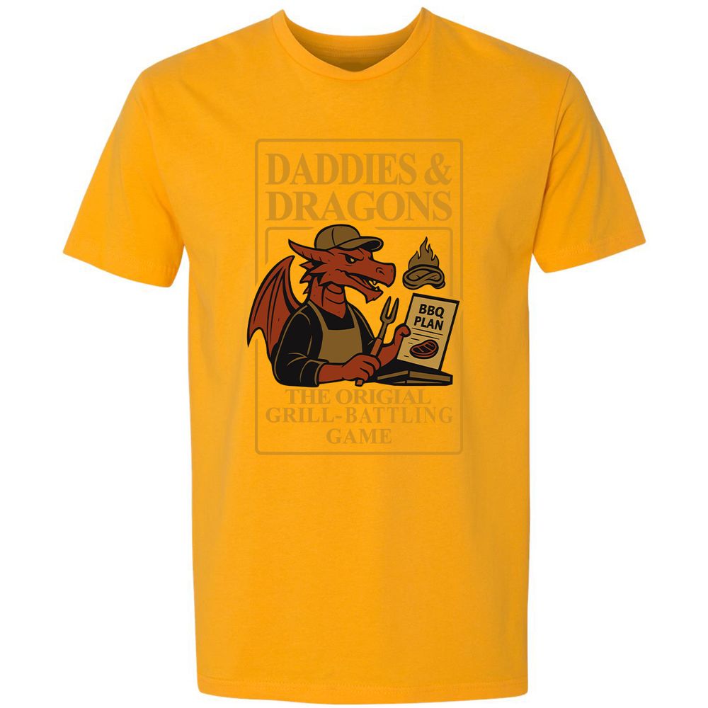 Daddies & Dragons Premium Unisex T-Shirt - Gold - 12