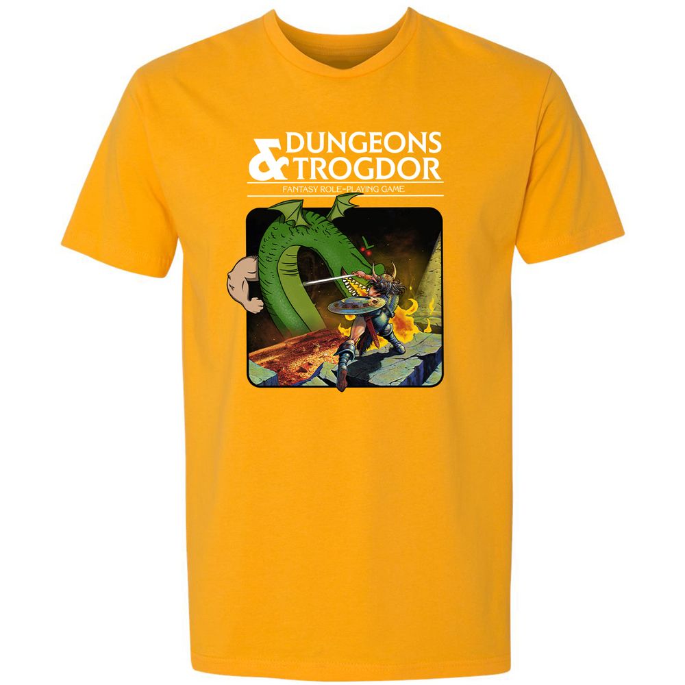 Trogdor Premium Unisex T-Shirt - Gold - 12