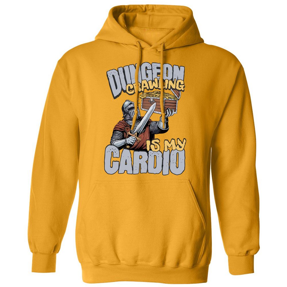 Dungeon Crawling Is My Cardio Classic Unisex Hoodie - Gold - 12