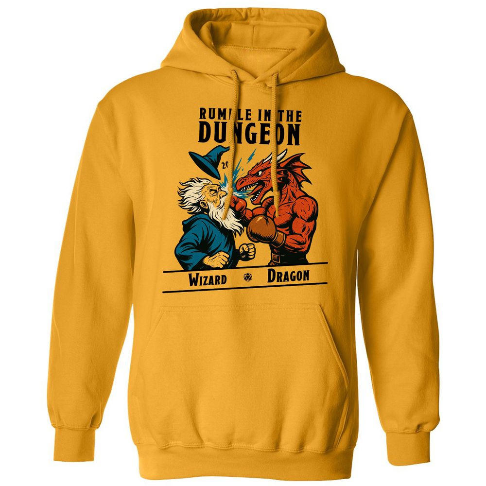 Rumble in the Dungeon Classic Unisex Hoodie - Gold - 12