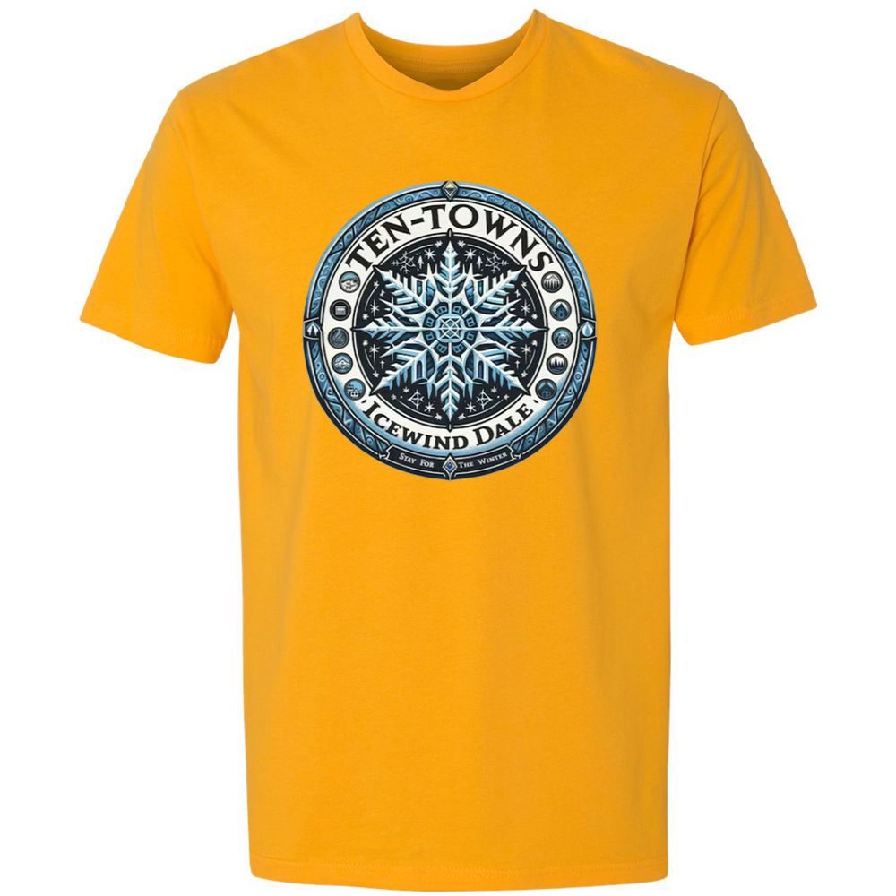 Ten-Towns Icewind Dale Premium Unisex T-Shirt - Gold - 12