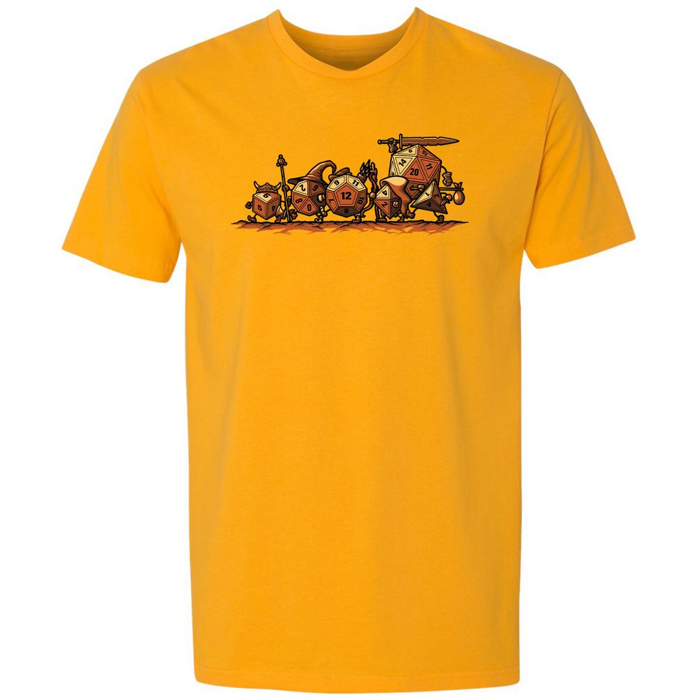 Fellowship Of The Dices Premium Unisex T-Shirt - Gold - 12