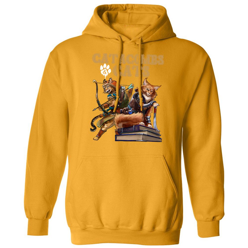 Catacombs & Cats Classic Unisex Hoodie - Gold - 12