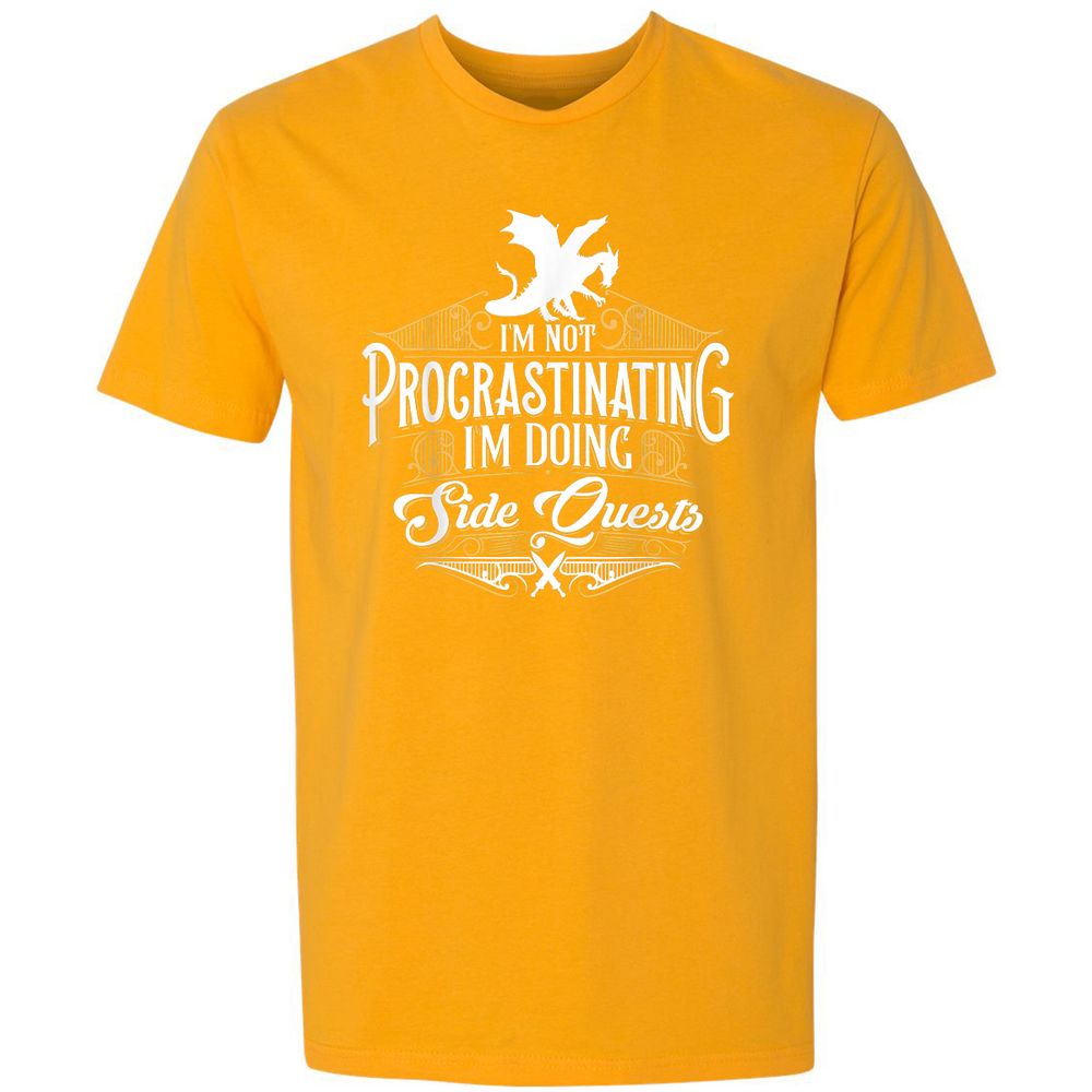 I'm Doing Side Quests Premium Unisex T-Shirt - Gold - 12