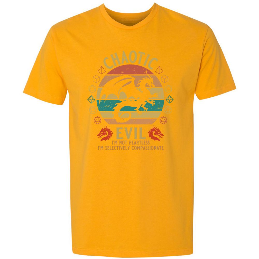 Chaotic Evil Premium Unisex T-Shirt - Gold - 12