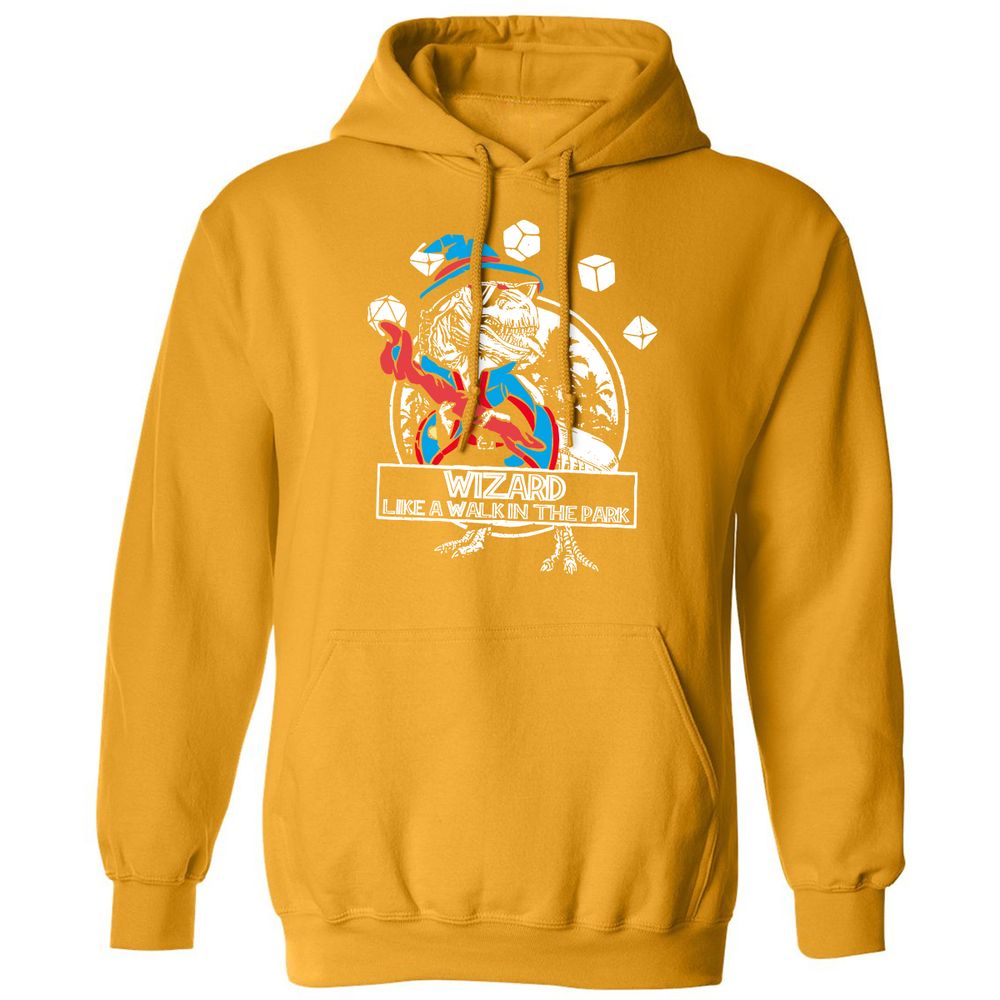 Wizard Like The Walk In The Park Classic Unisex Hoodie - Gold - 12