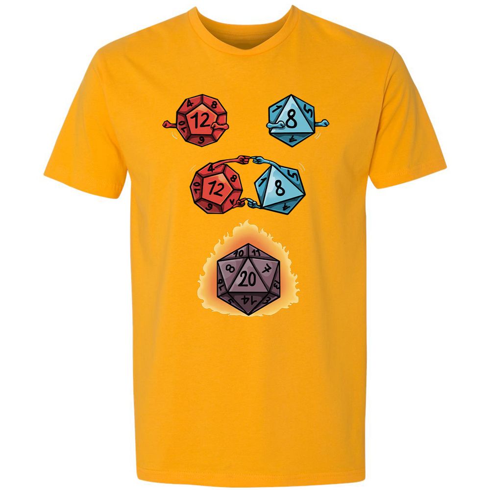 Dice Fusion RPG Premium Unisex T-Shirt - Gold - 12
