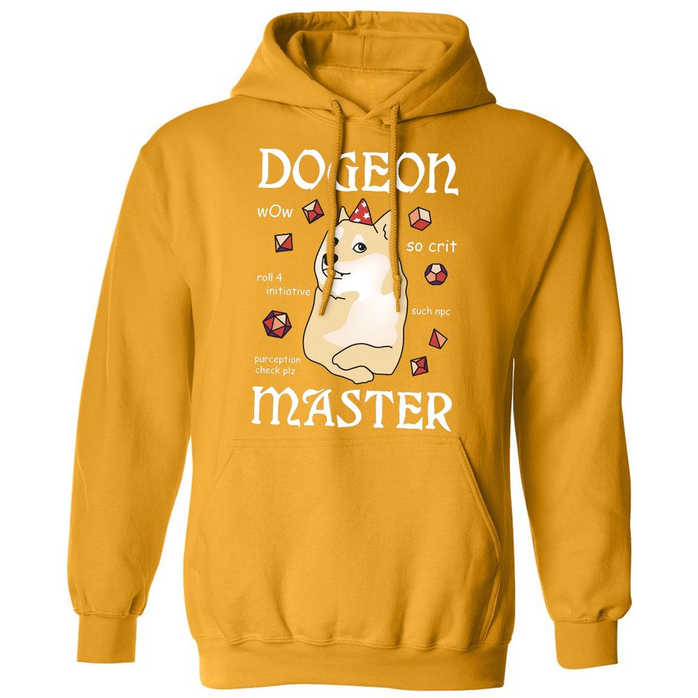 Dogeon Master Classic Unisex Hoodie - Gold - 12