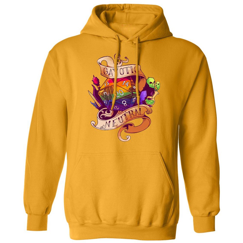 Gayotic Neutral Classic Unisex Hoodie - Gold - 12