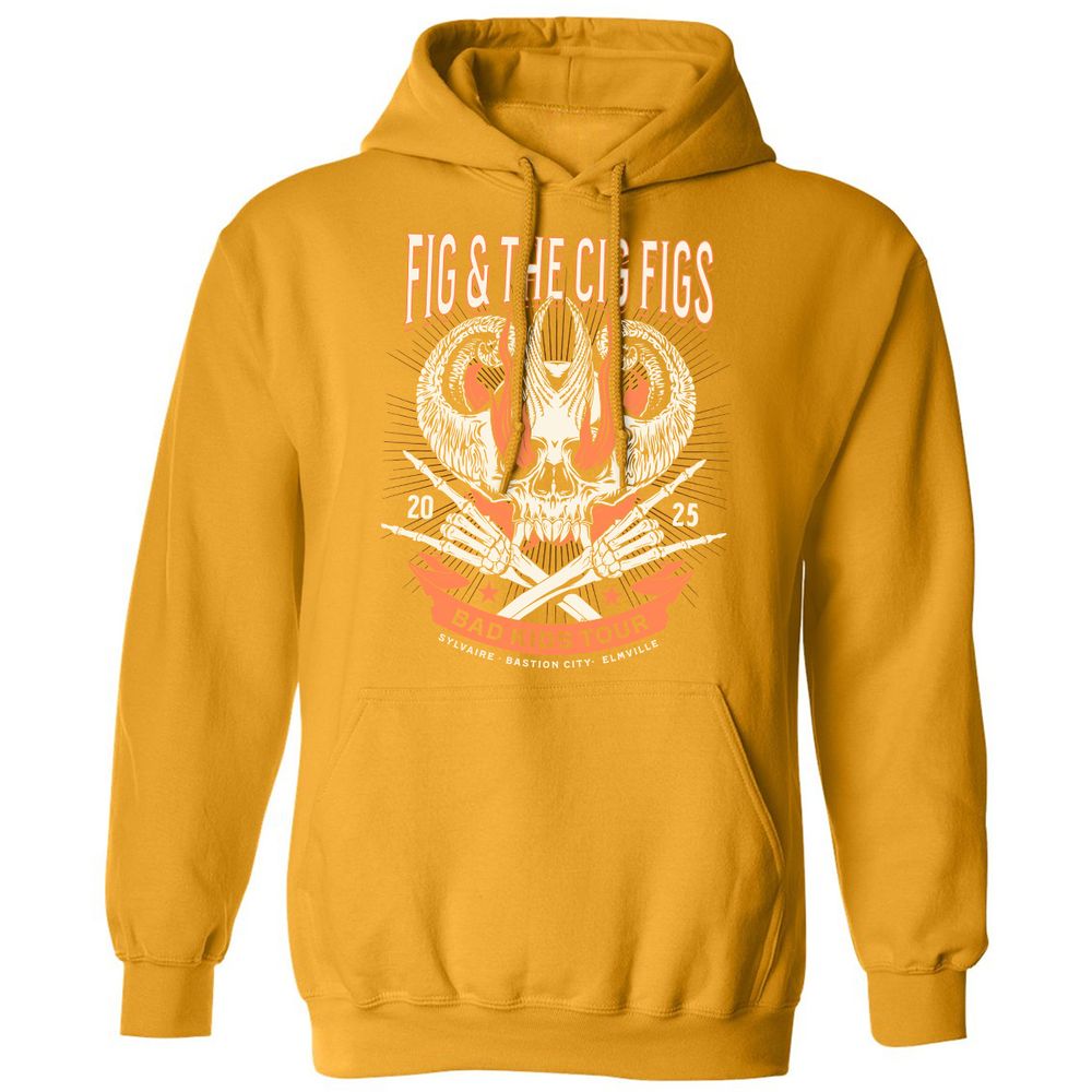 Fig and the Cig Figs, Dimension 20 Classic Unisex Hoodie - Gold - 12