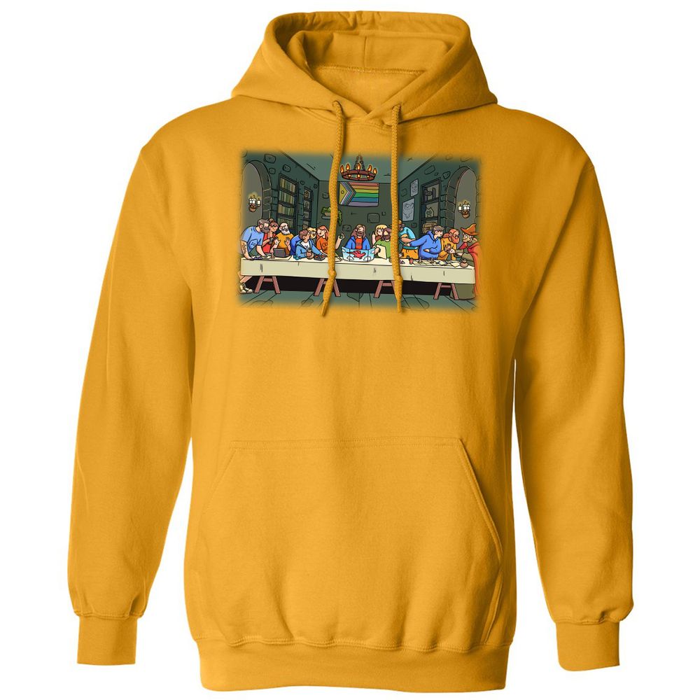 DnD Characters Pride Themed The Last Supper Shirt Classic Unisex Hoodie - Gold - 12