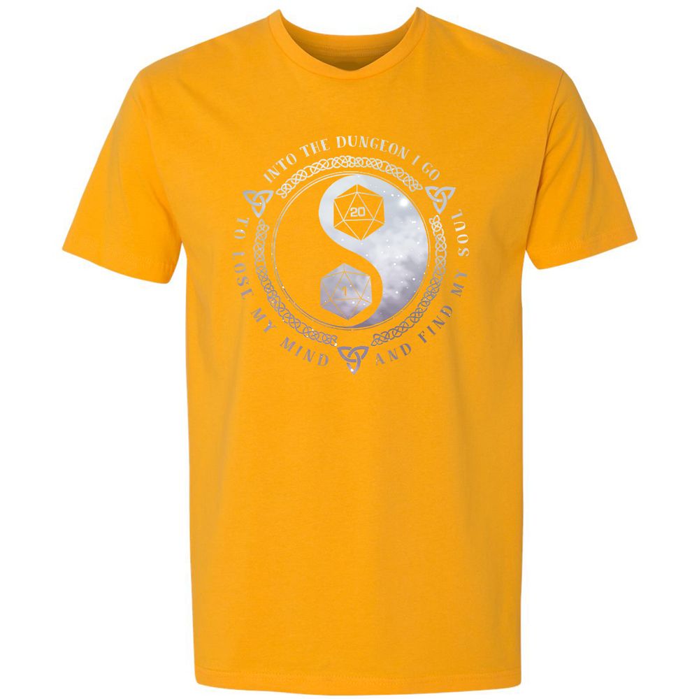 Into The Dungeon I Go Premium Unisex T-Shirt - Gold - 12