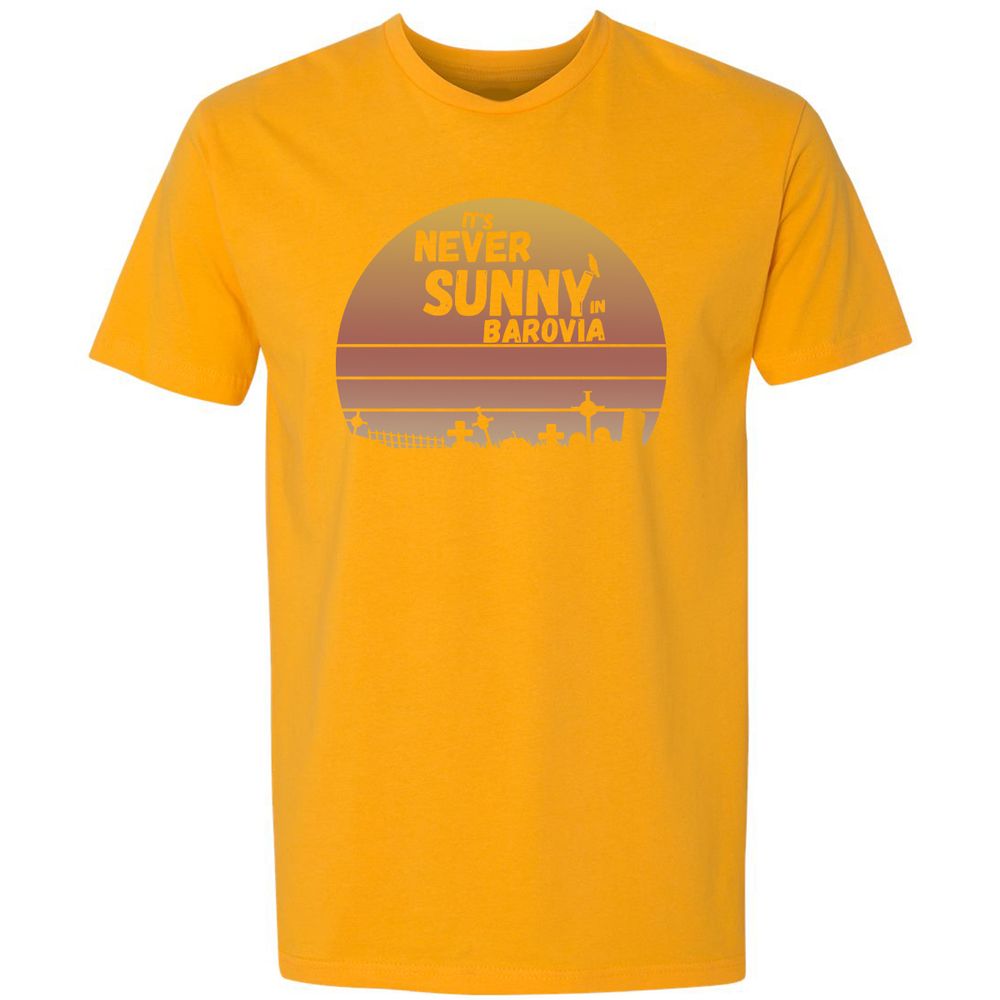 Vintage It's Never Sunny In Barovia Premium Unisex T-Shirt - Gold - 12
