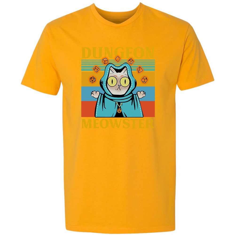 Dungeon Meowster Premium Unisex T-Shirt - Gold - 12