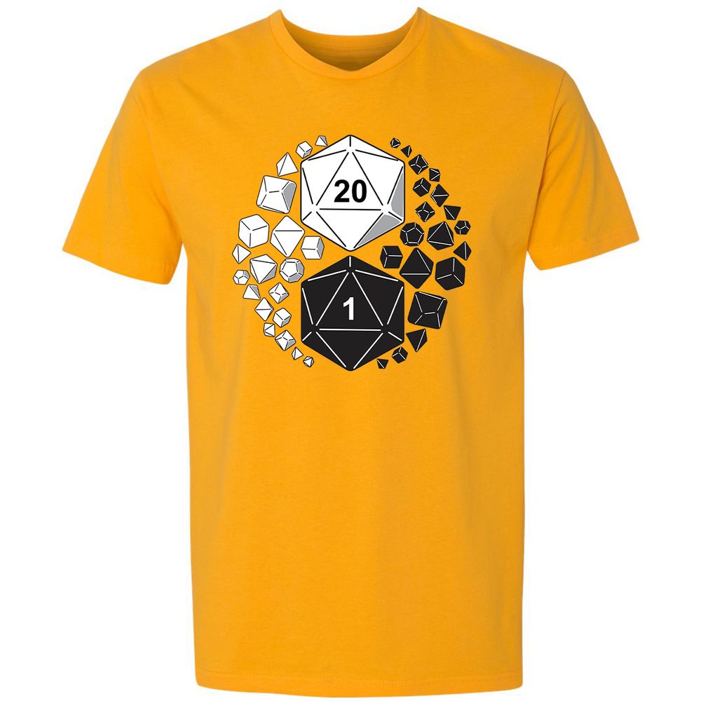 Gaming Yin Yang Premium Unisex T-Shirt - Gold - 12