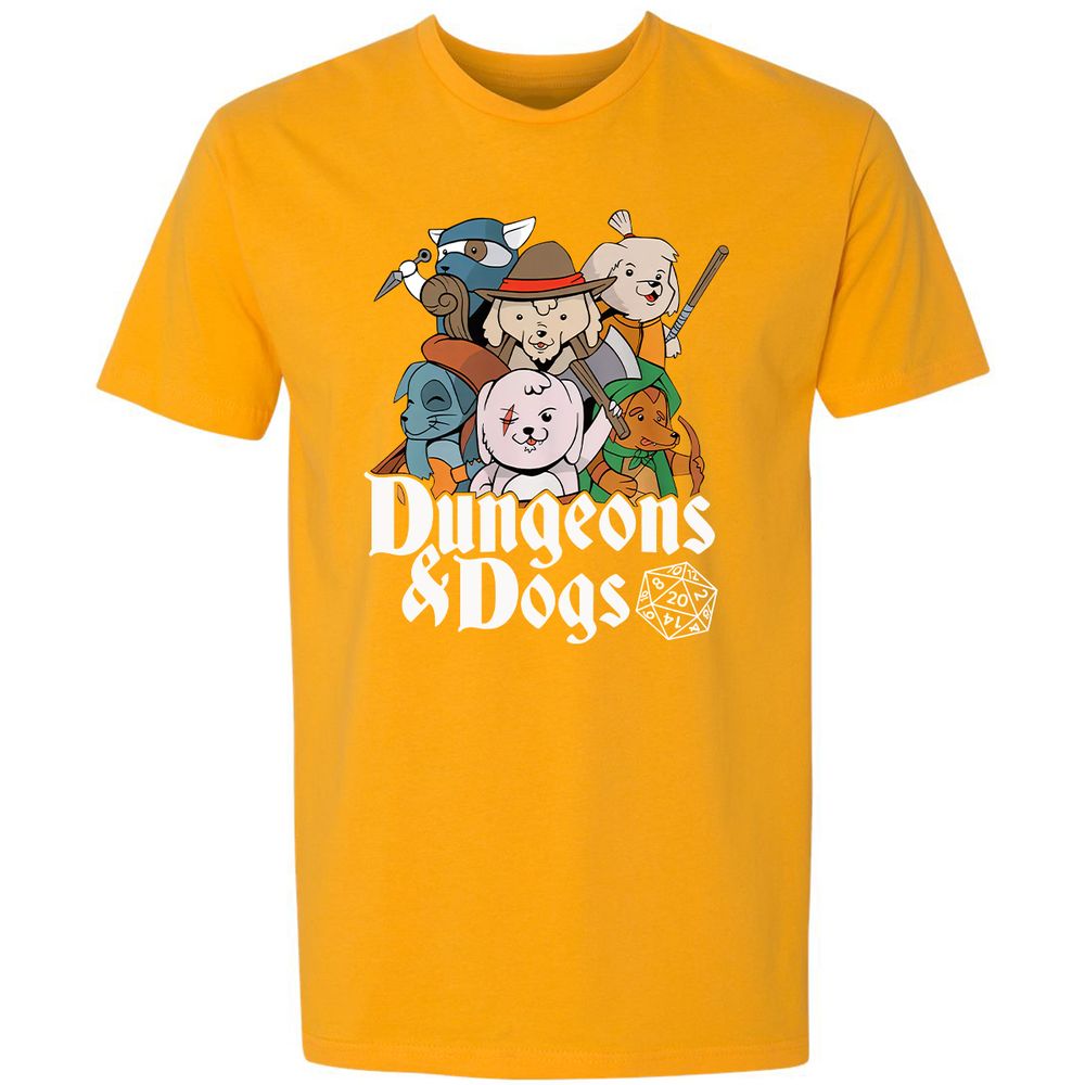 Dungeons & Dogs Premium Unisex T-Shirt - Gold - 12