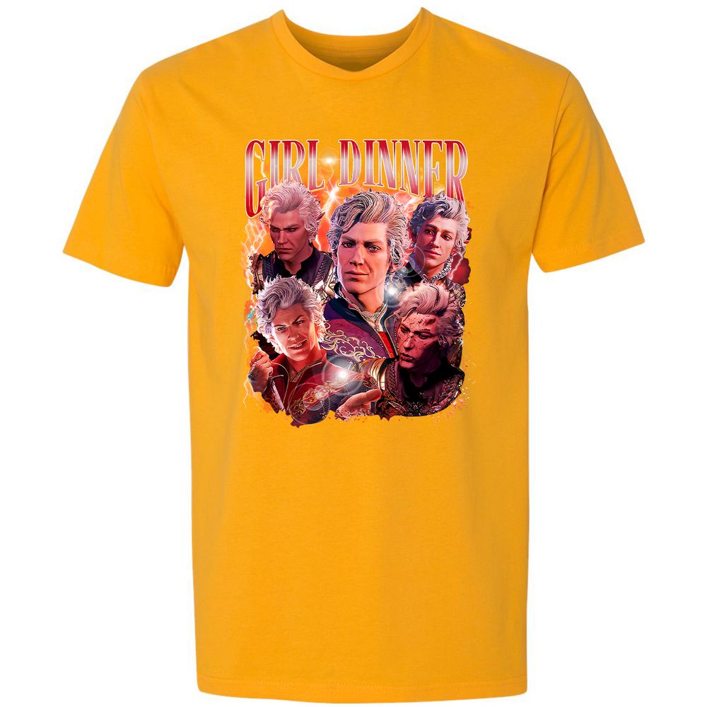 Astarion Girl Dinner Premium Unisex T-Shirt - Gold - 12
