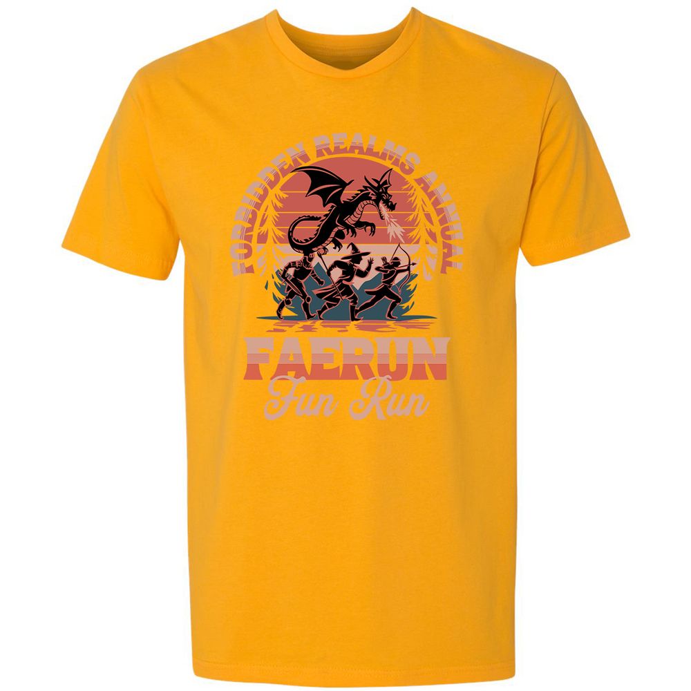 Faerun Fun Run Premium Unisex T-Shirt - Gold - 12