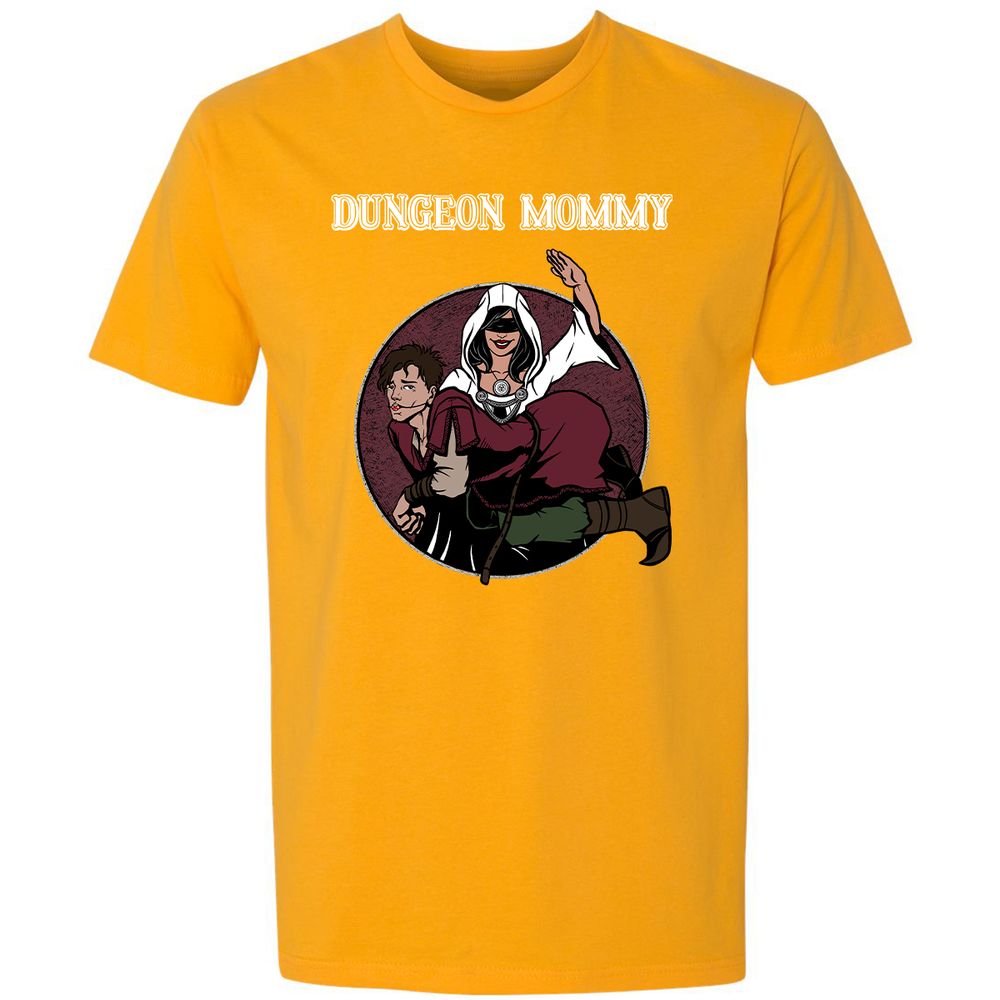 Dominant Dungeon Mommy Premium Unisex T-Shirt - Gold - 12