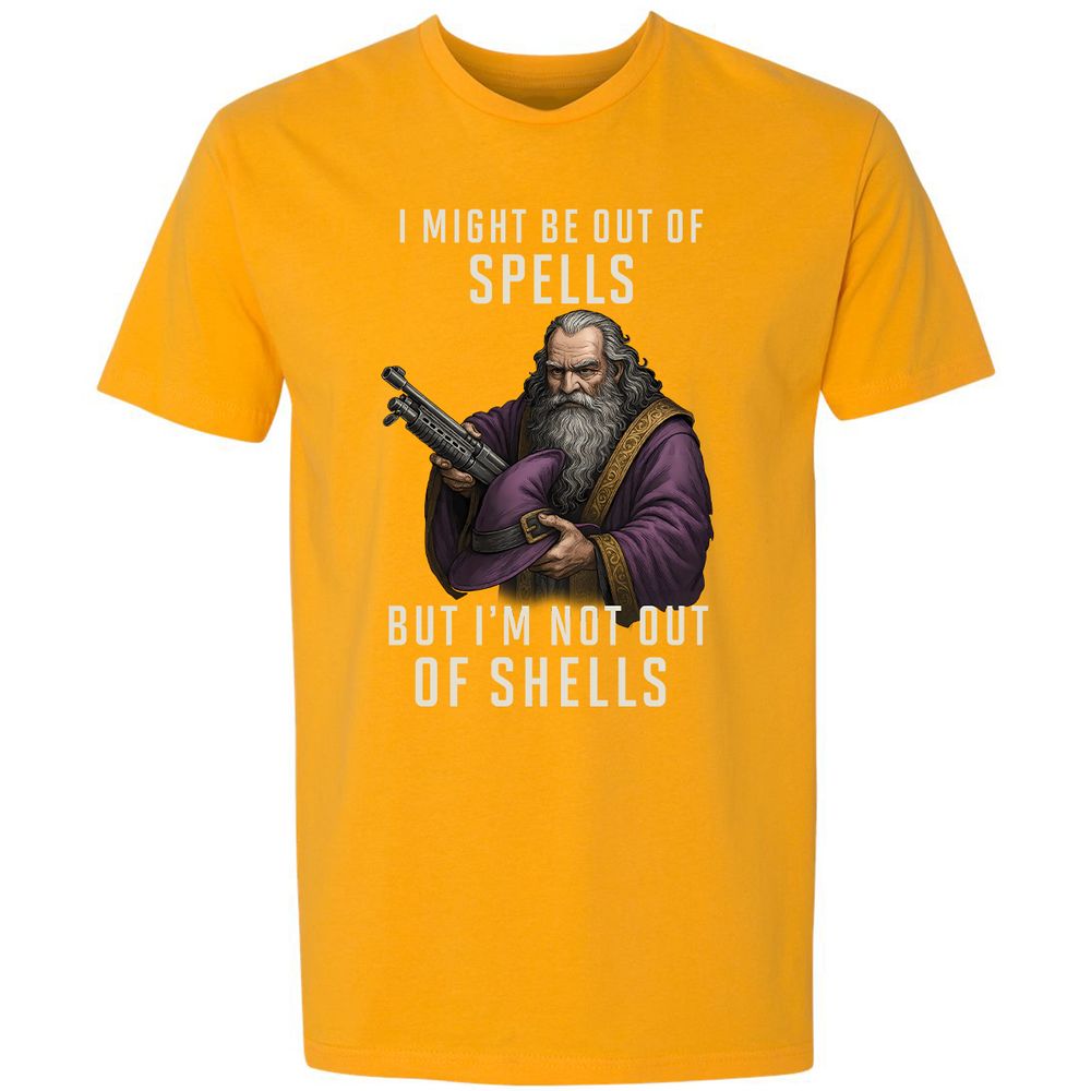 Not Out Of Shells Premium Unisex T-Shirt - Gold - 12