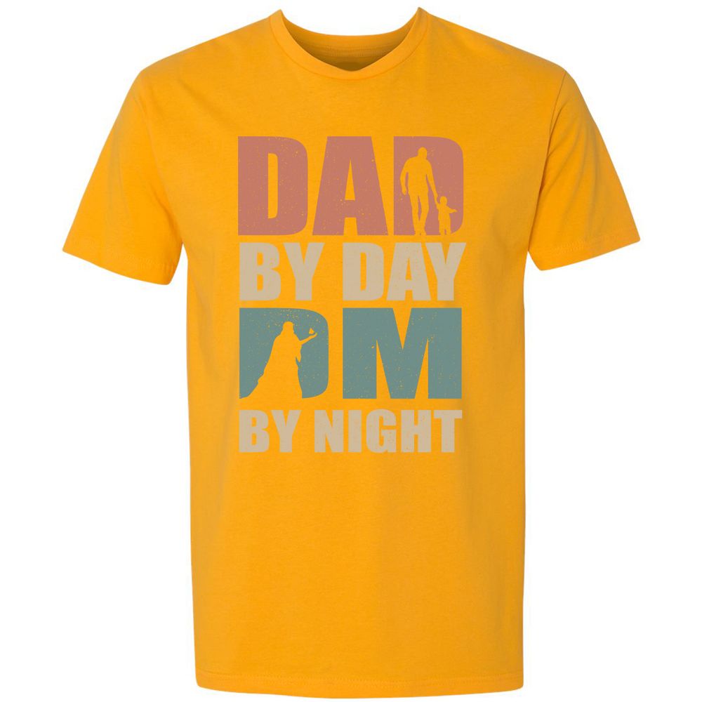 Dad By Day DM By Night - Gold - 12
