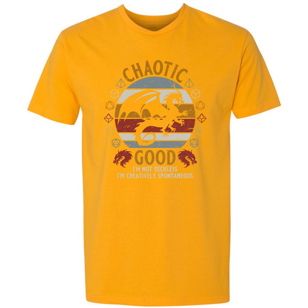 Chaotic Good Premium Unisex T-Shirt - Gold - 12