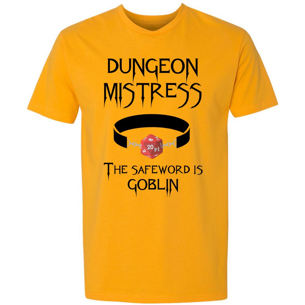 Dungeon Mistress Premium Unisex T-Shirt - Gold - 12