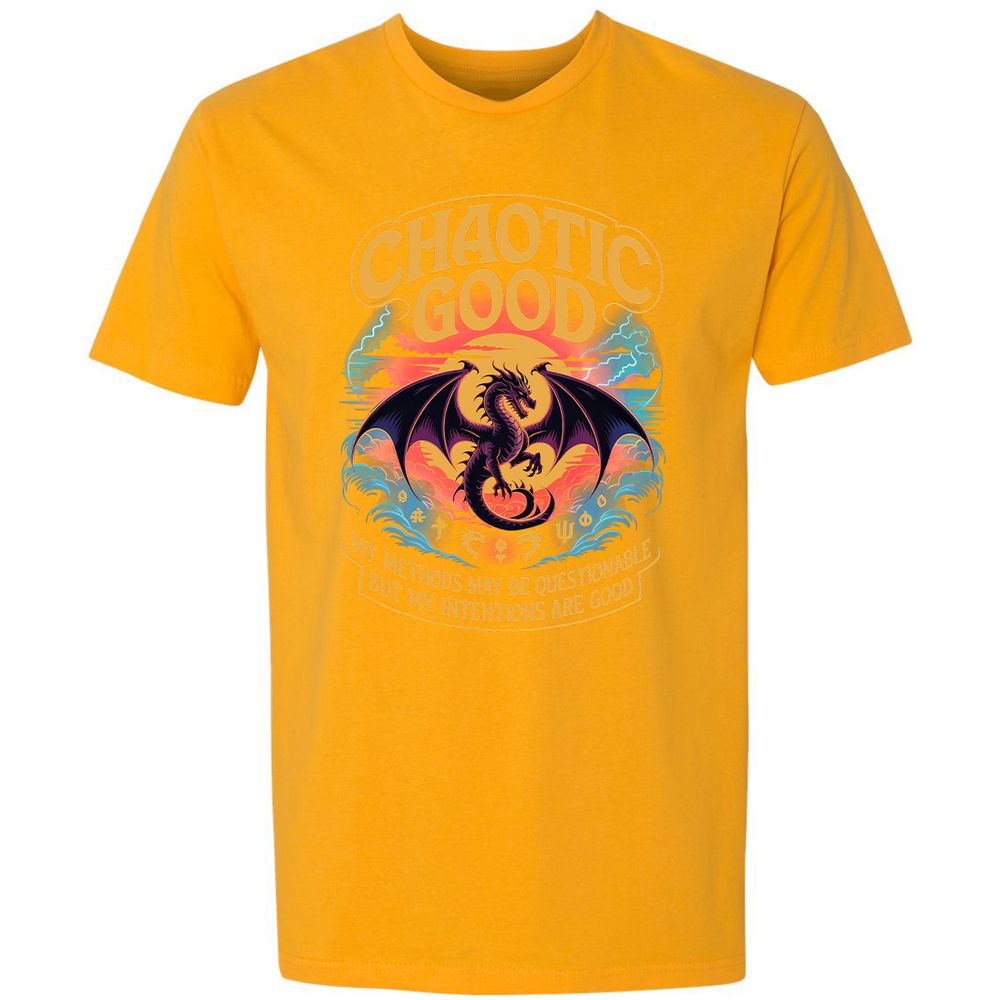 Chaotic Good Premium Unisex T-Shirt - Gold - 12