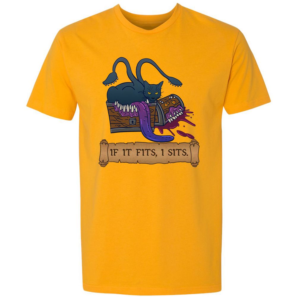 If It Fits I Sits Premium Unisex T-Shirt - Gold - 12