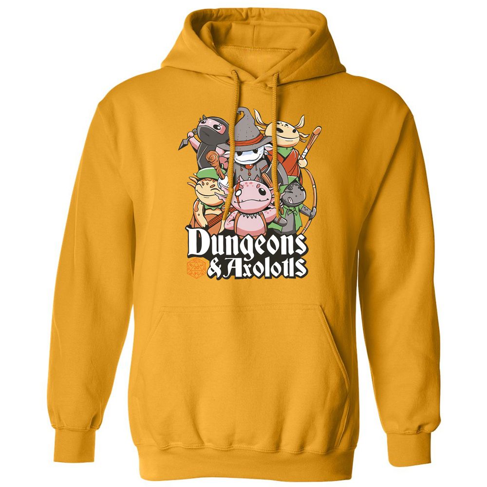 Dungeons And Axolotls Classic Unisex Hoodie - Gold - 12