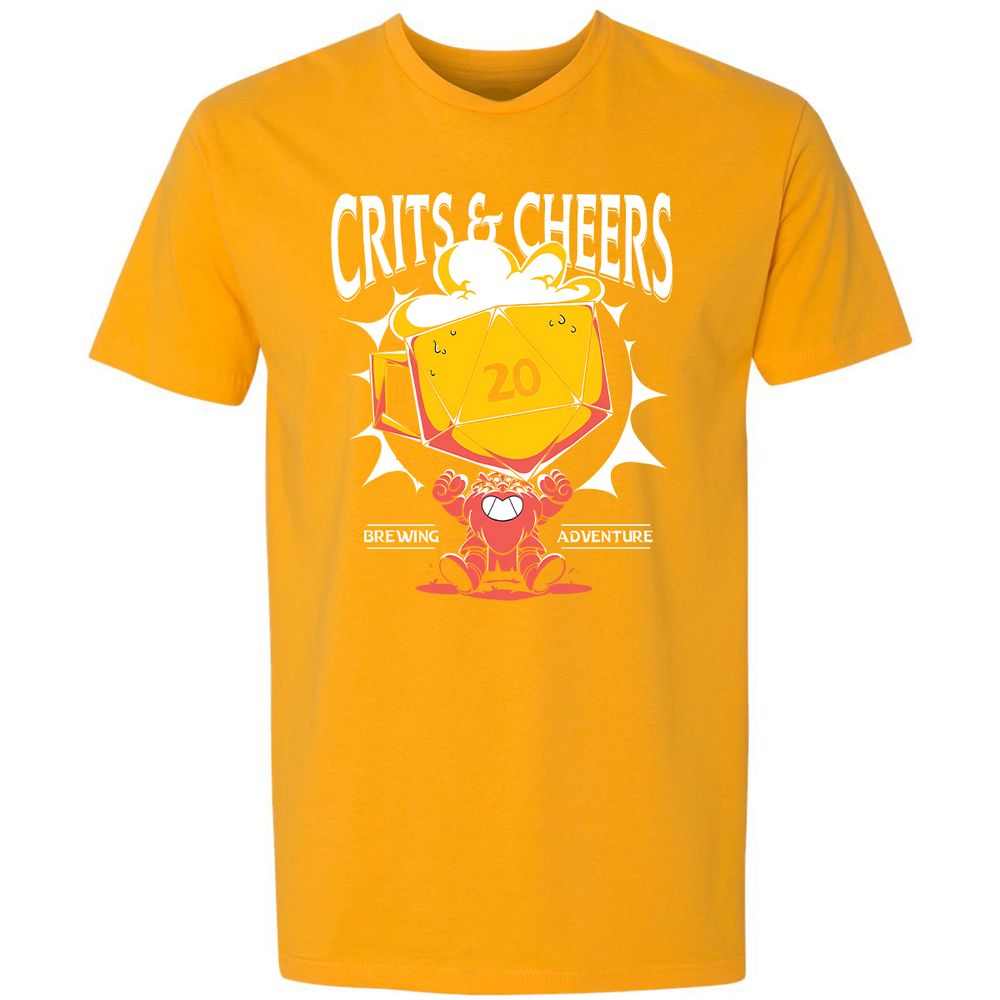 Crits & Cheers Premium Unisex T-Shirt - Gold - 12