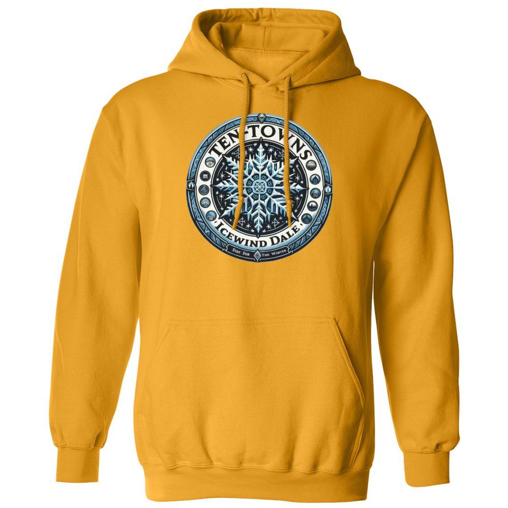 Ten-Towns Icewind Dale Classic Unisex Hoodie - Gold - 12