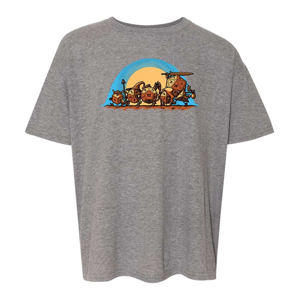 The Fellowship Of The Dice Kids T-Shirt - Graphite Heather - 12