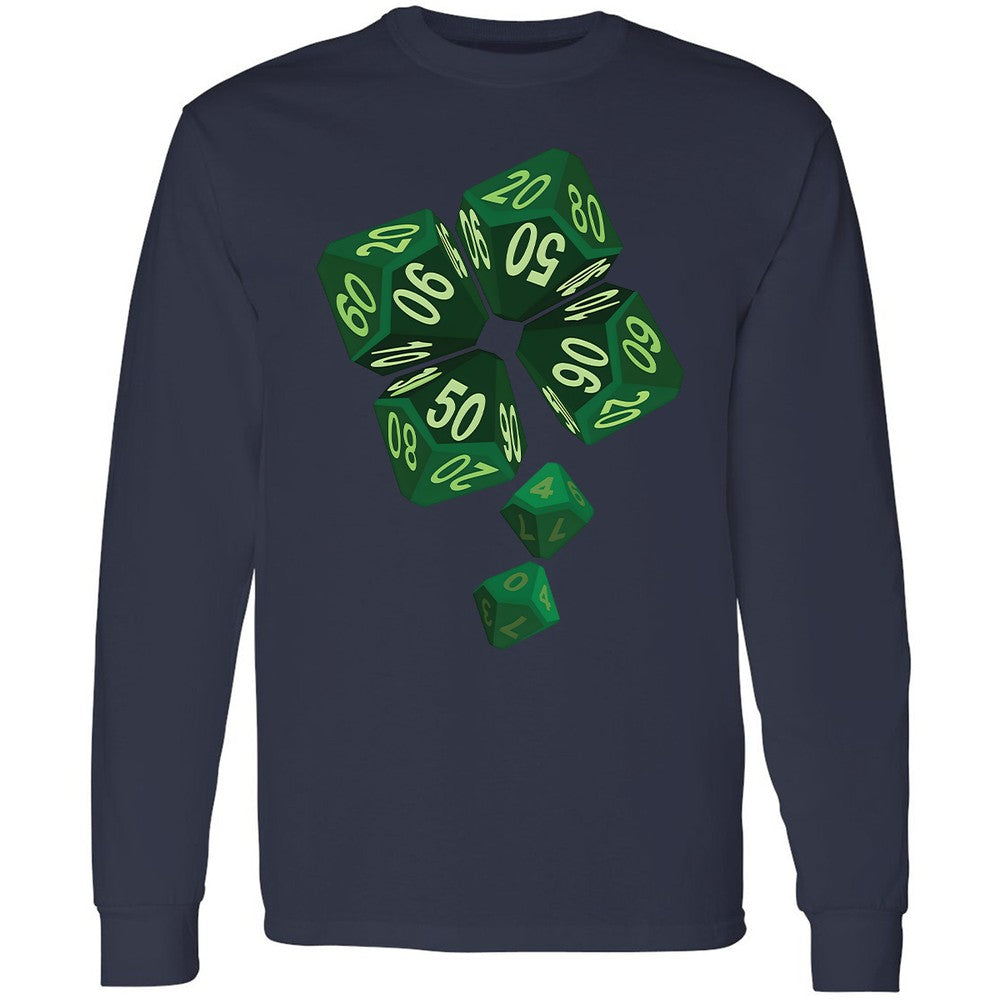 Dice Clover Long Sleeve T-Shirt - Navy - 12