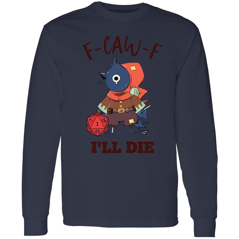 Long Sleeve T-Shirt - White - Navy - 12