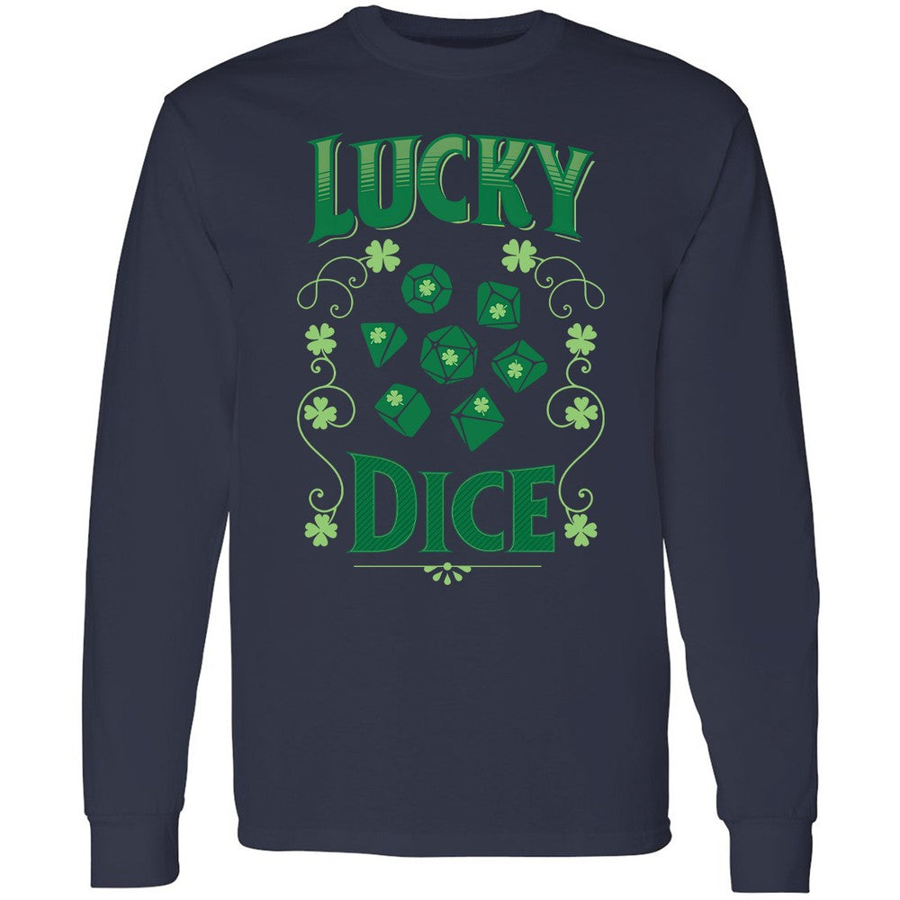 Lucky Dice Long Sleeve T-Shirt - Navy - 12