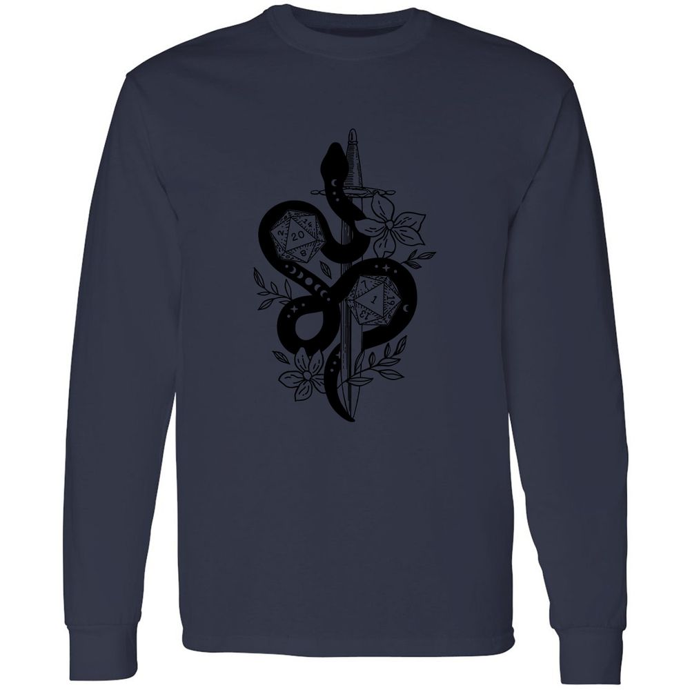D20 Snake and Sword - Navy - 12