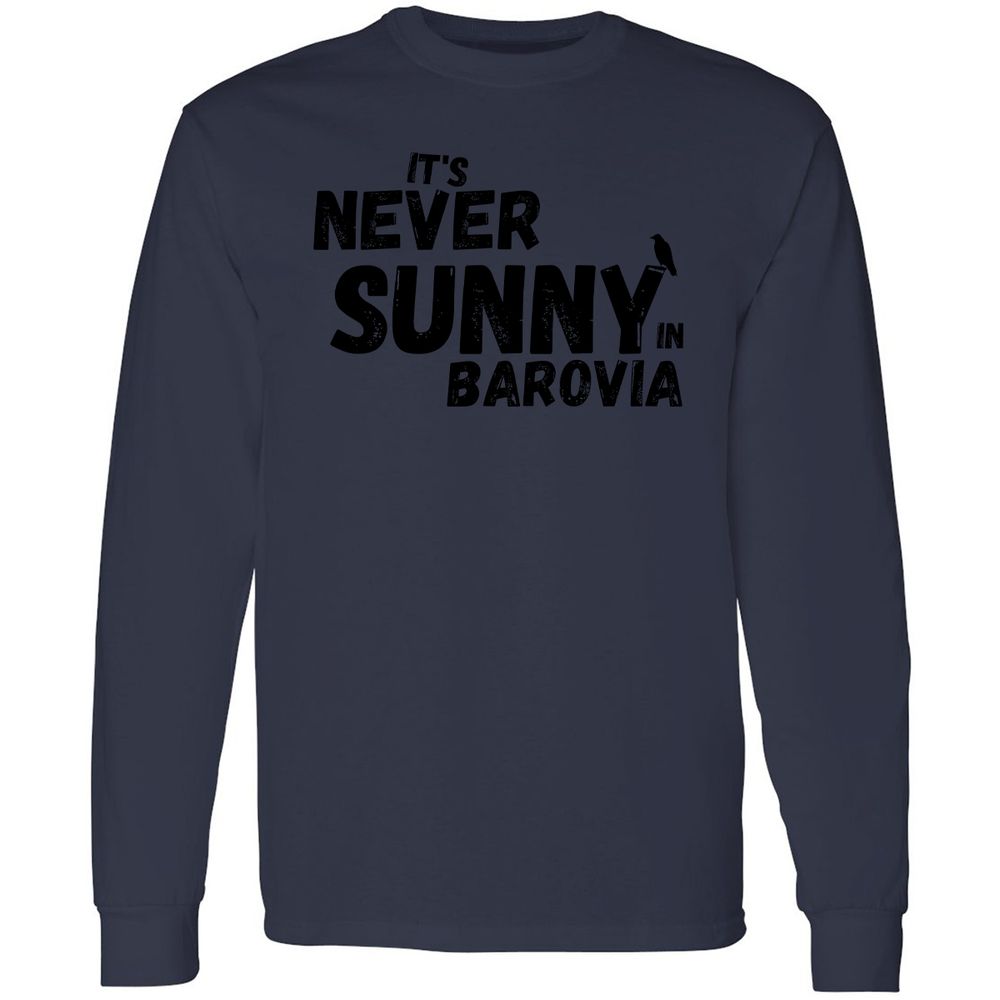 It's Never Sunny In Barovia Long Sleeve T-Shirt - Navy - 12