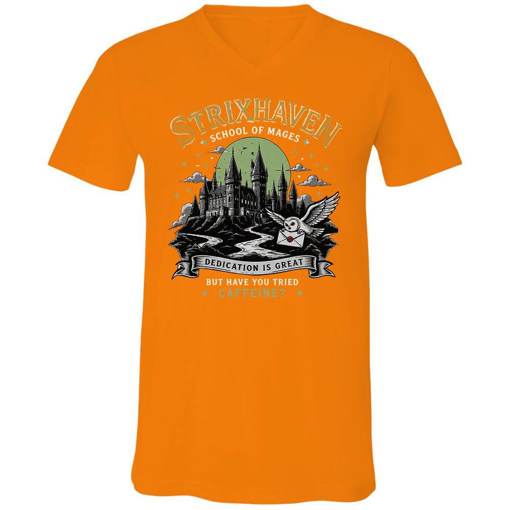 Strixhaven - School Of Mages Unisex V-Neck T-Shirt - Orange - 12