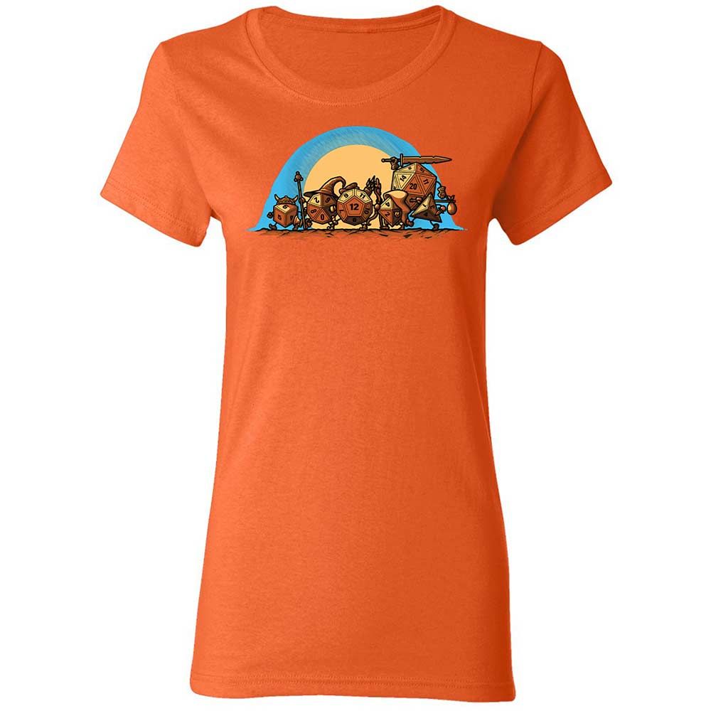 The Fellowship Of The Dice Women's T-Shirt - Orange - 12