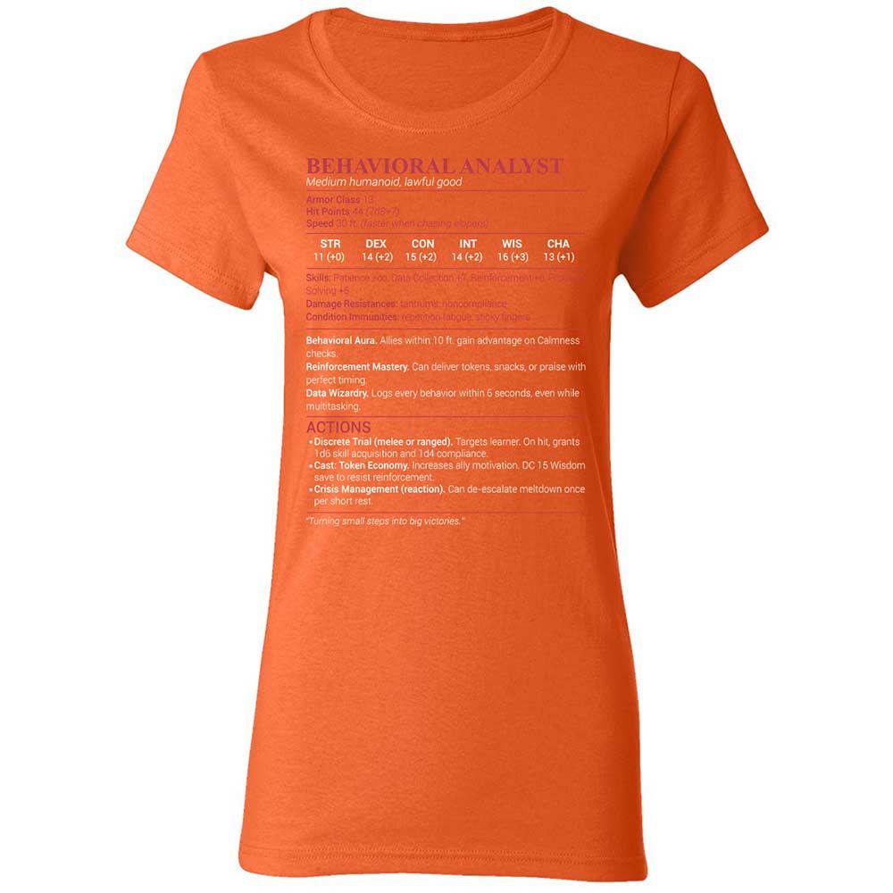Behavioral Analyst - Orange - 12