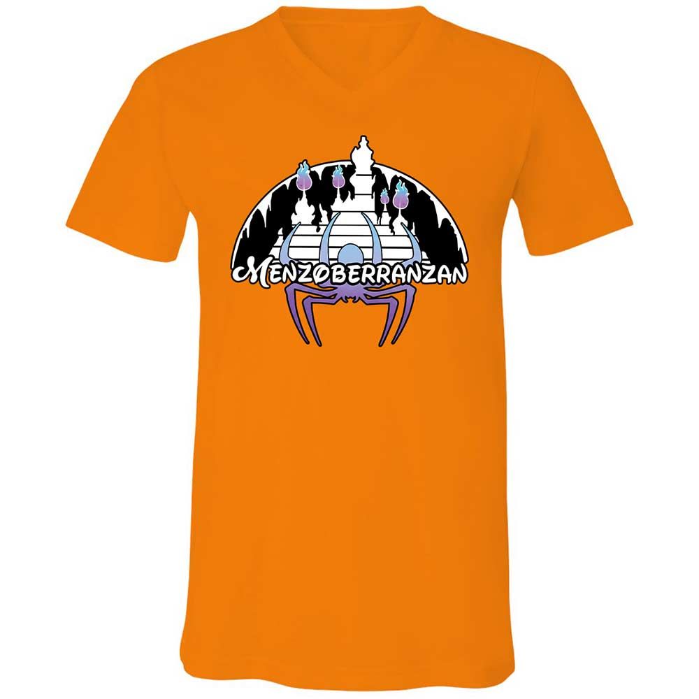 Menzoberranzan Unisex V-Neck T-Shirt - Orange - 12