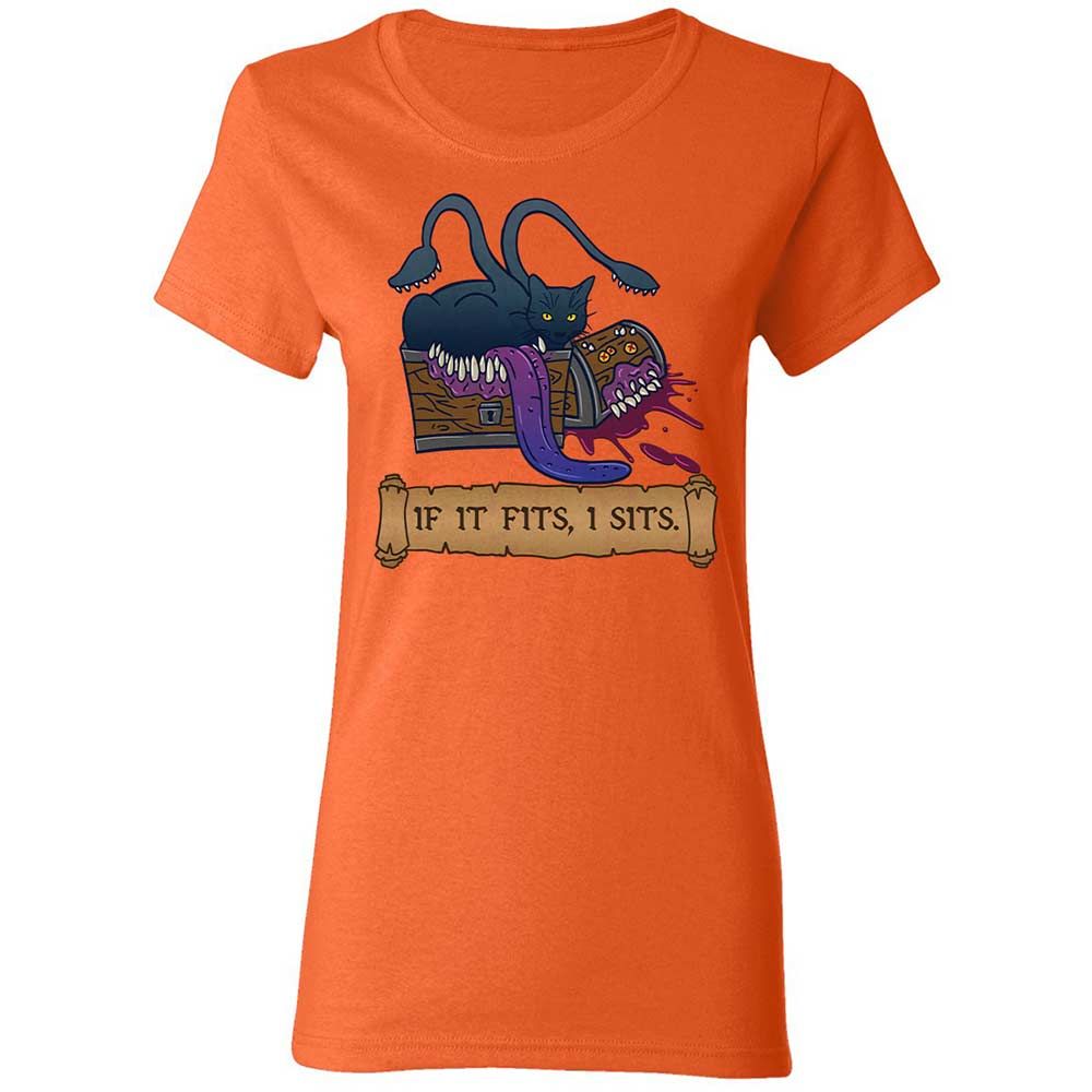 If It Fits I Sits Women's T-Shirt - Orange - 12
