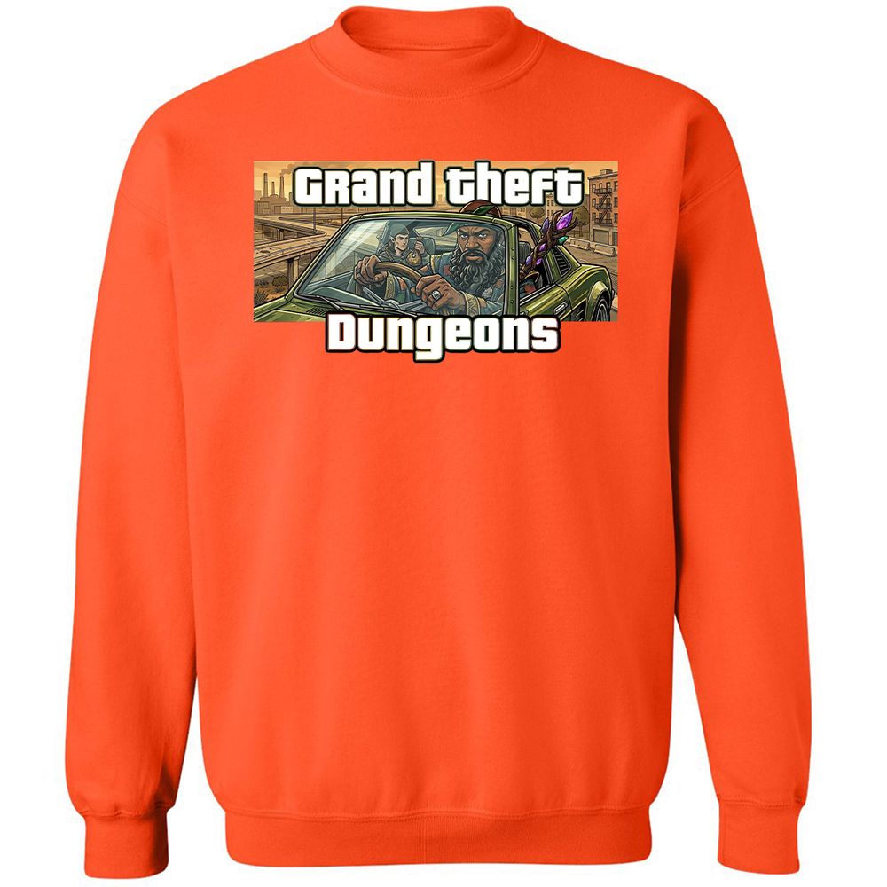 Grand Theft Dungeons Classic Unisex Sweatshirt - Orange - 12