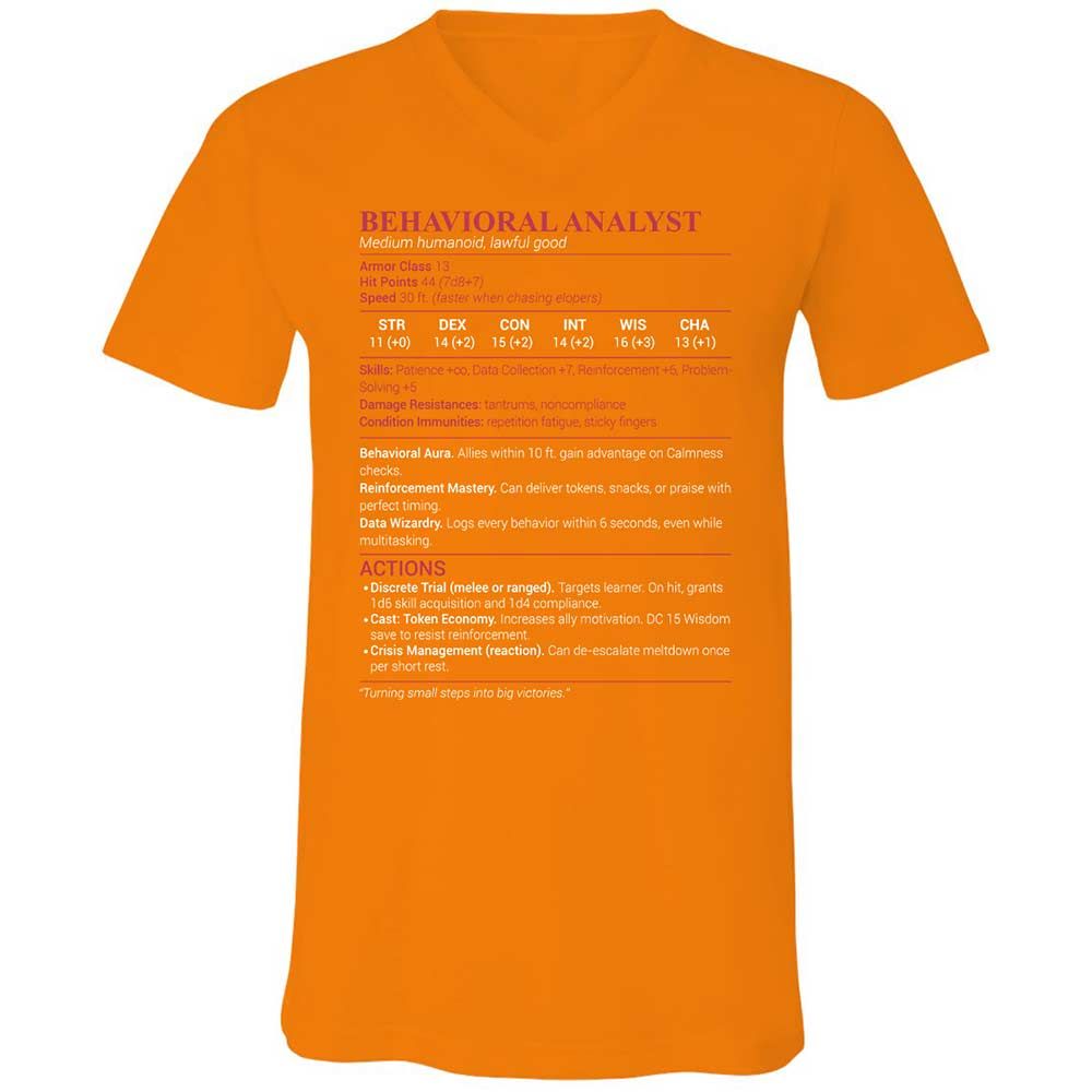 Behavioral Analyst - Orange - 12