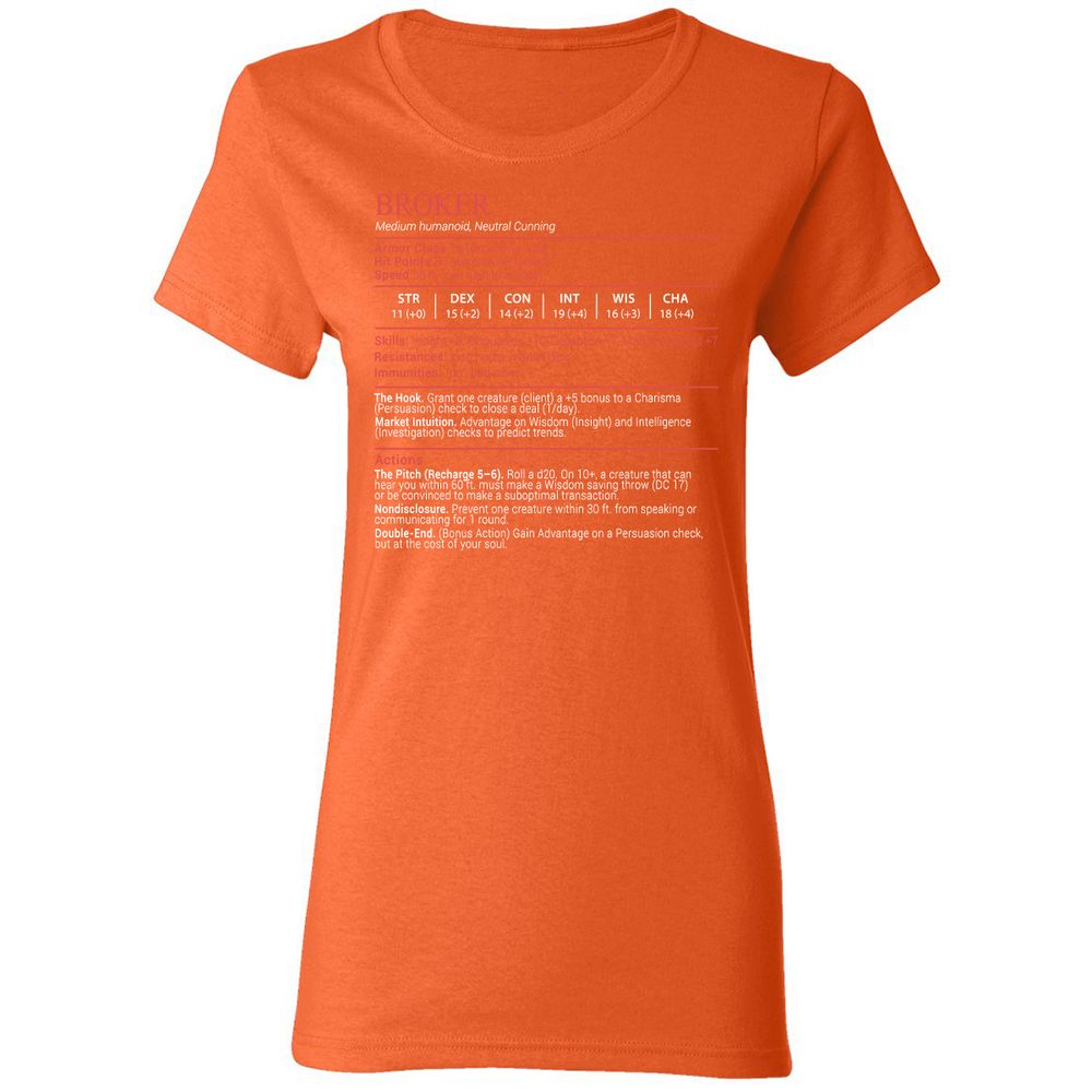Broker Stats Block - Orange - 12